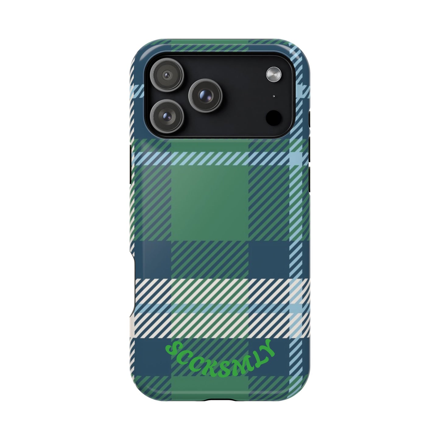Earth and Sky Plaid Phone Case for Apple