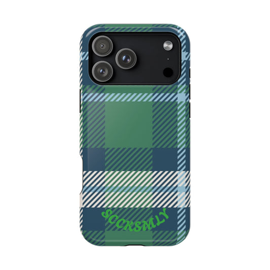 Earth and Sky Plaid Phone Case for Apple