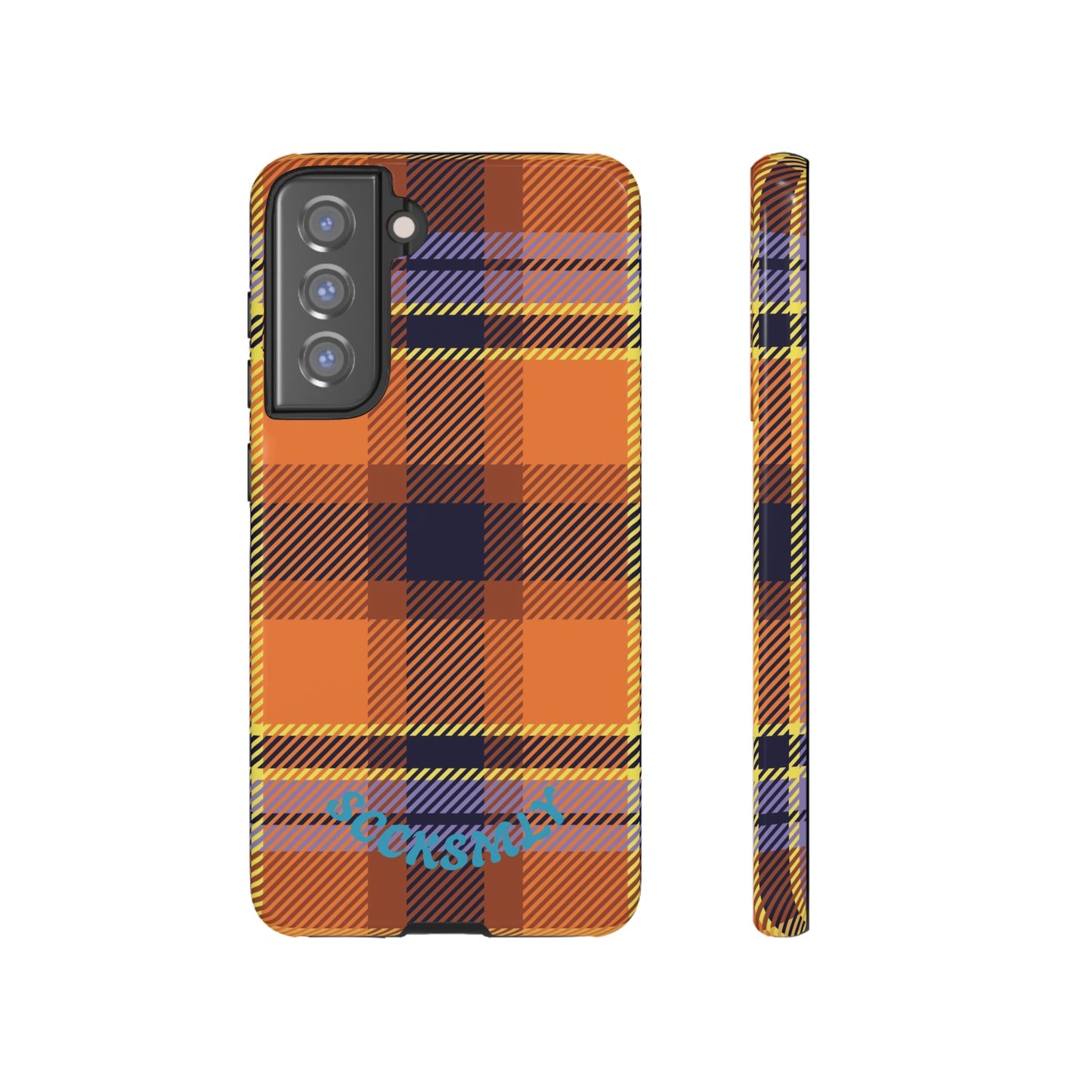 Orange Sickle Plaid Phone Case for Samsung