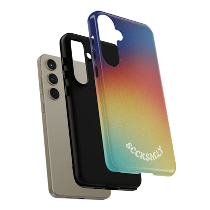 Faded Sunset Aura Tough Phone Case for Samsung