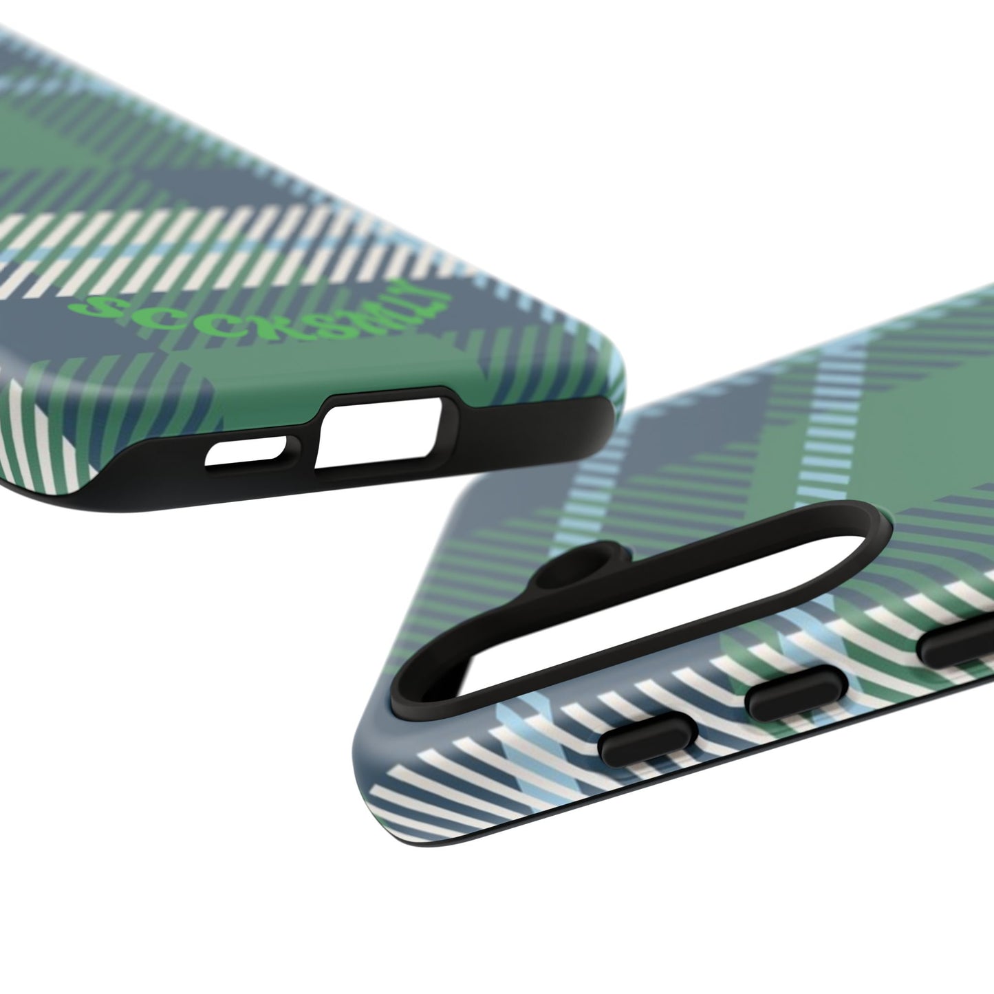 Earth and Sky Plaid Tough Phone Case for Samsung
