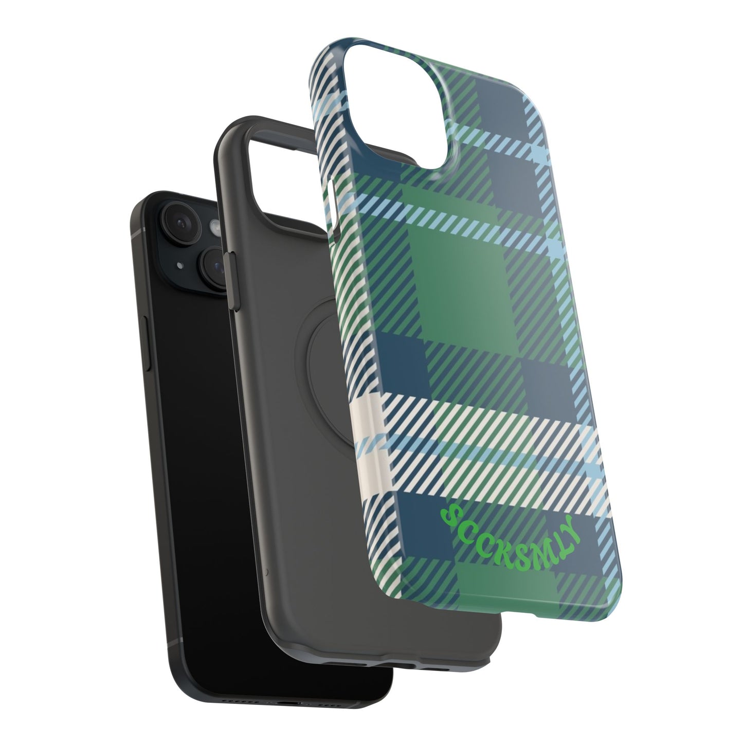 Earth and Sky Plaid Phone Case for Apple