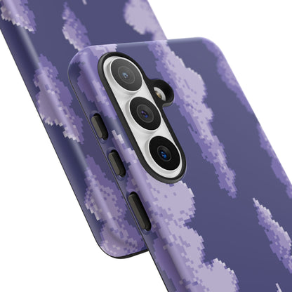 Lilac Pixel Cloud Tough Phone Case for Samsung