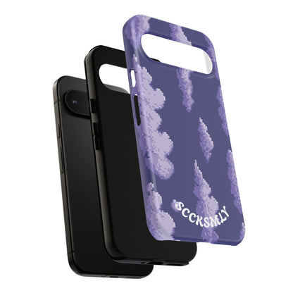 Lilac Pixel Cloud Tough Phone Case for Google Pixel