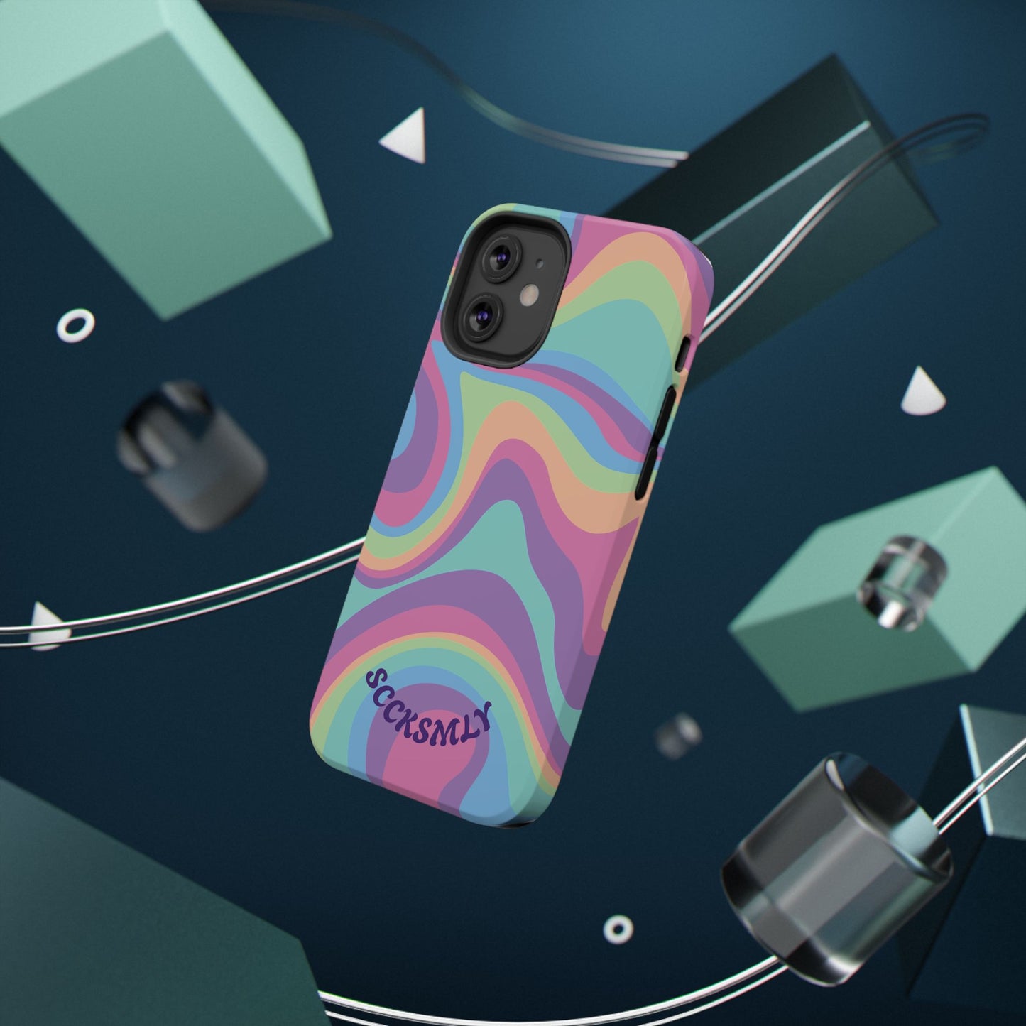 Pastel Swirl Phone Case for Apple