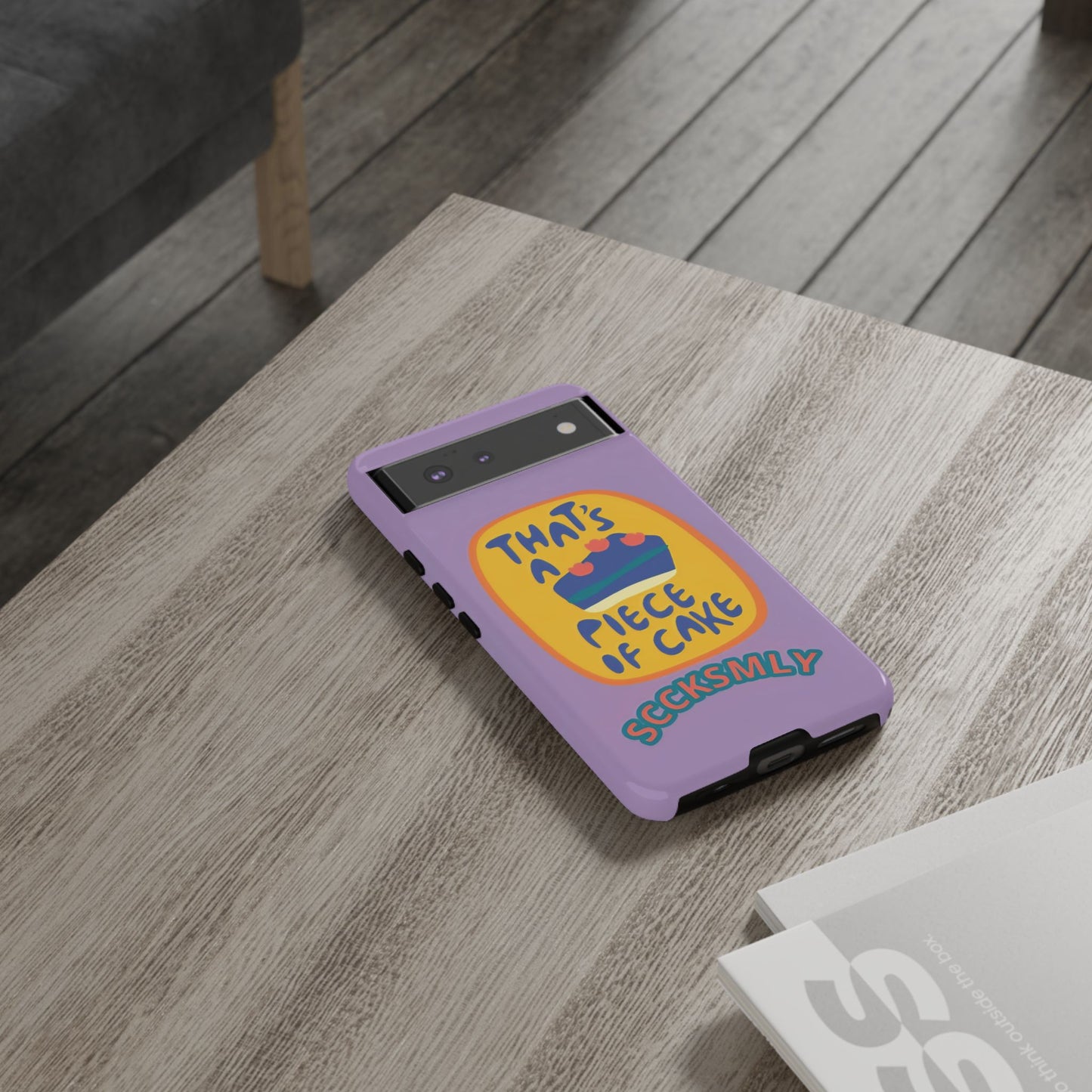 Light Purple "THAT'S A PIECE OF CAKE" Tough Phone Case for Google Pixel