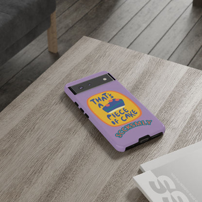 Light Purple "THAT'S A PIECE OF CAKE" Tough Phone Case for Google Pixel
