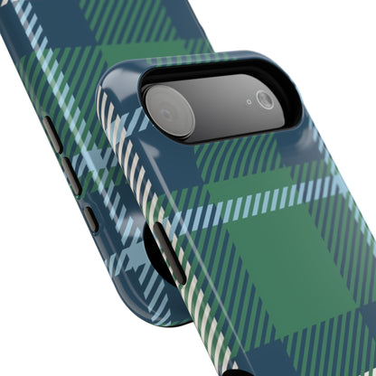 Earth and Sky Plaid Phone Case for Apple