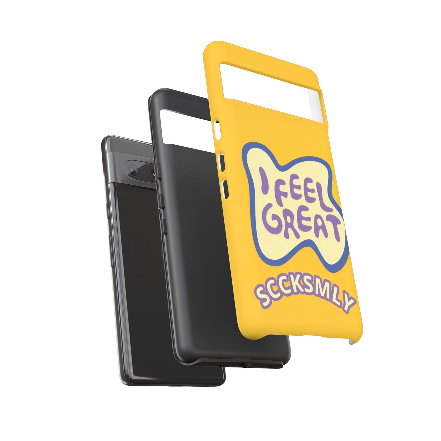 Yellow "I FEEL GREAT" Tough Phone Case for Google Pixel