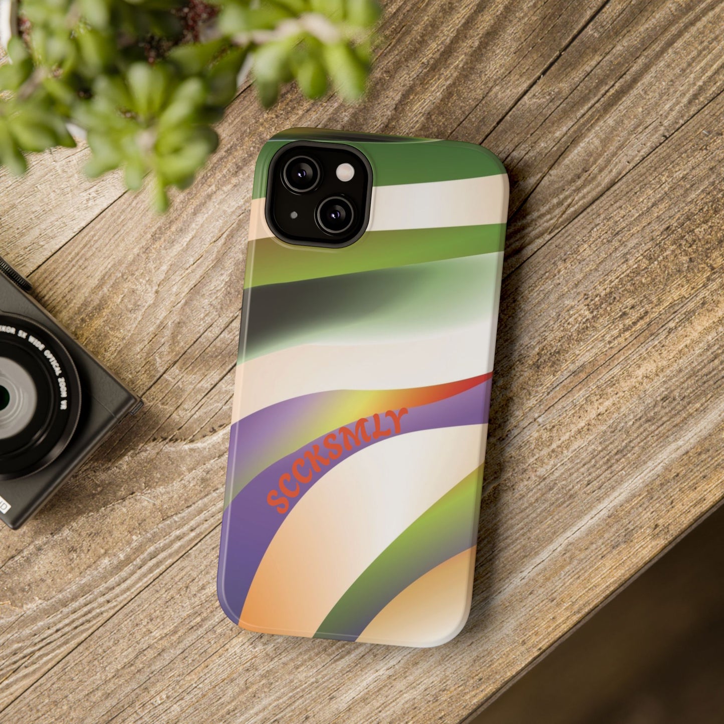 Green Waves Phone Case for Apple