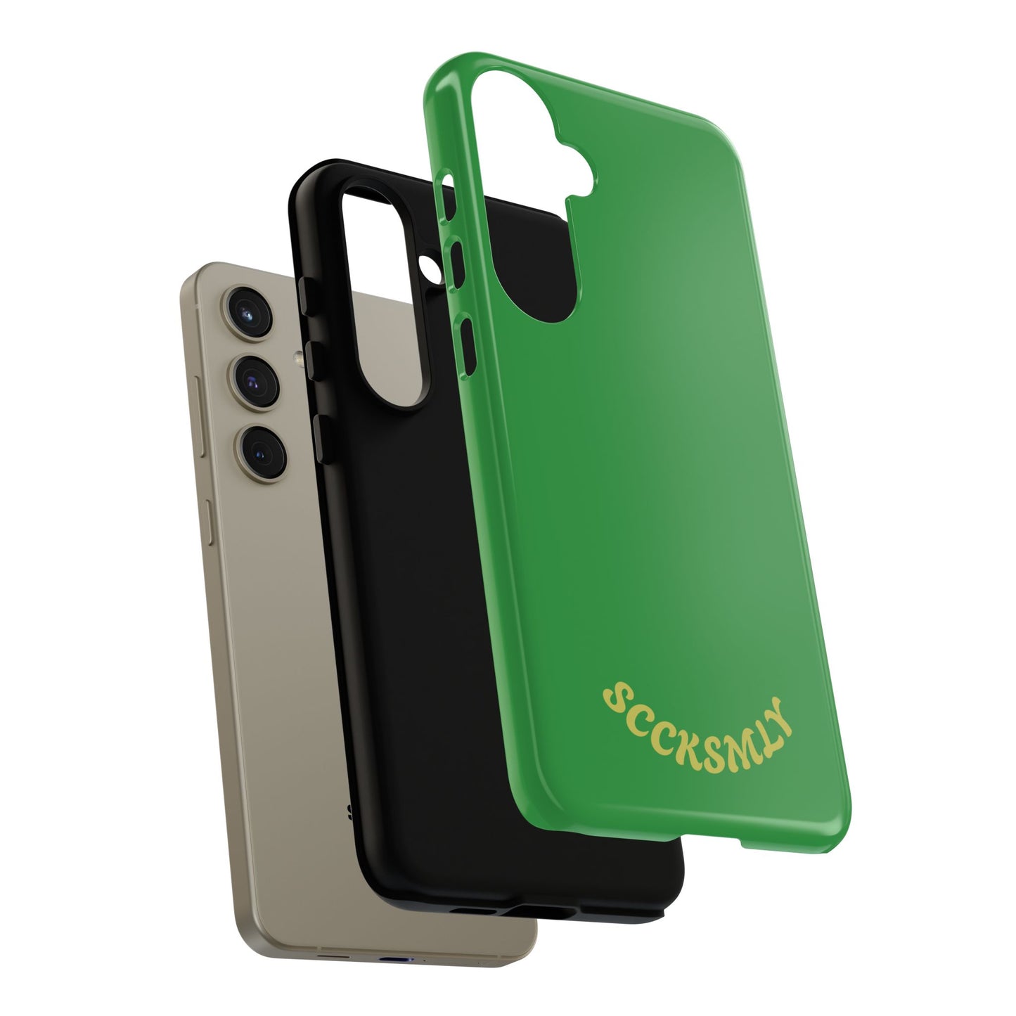 SOLID Green Grin Tough Case for Samsung