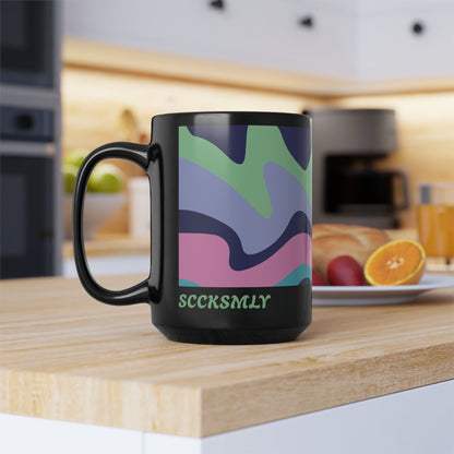 Mug Neon Nebula 15 oz — Black