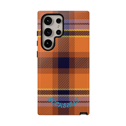 Orange Sickle Plaid Phone Case for Samsung