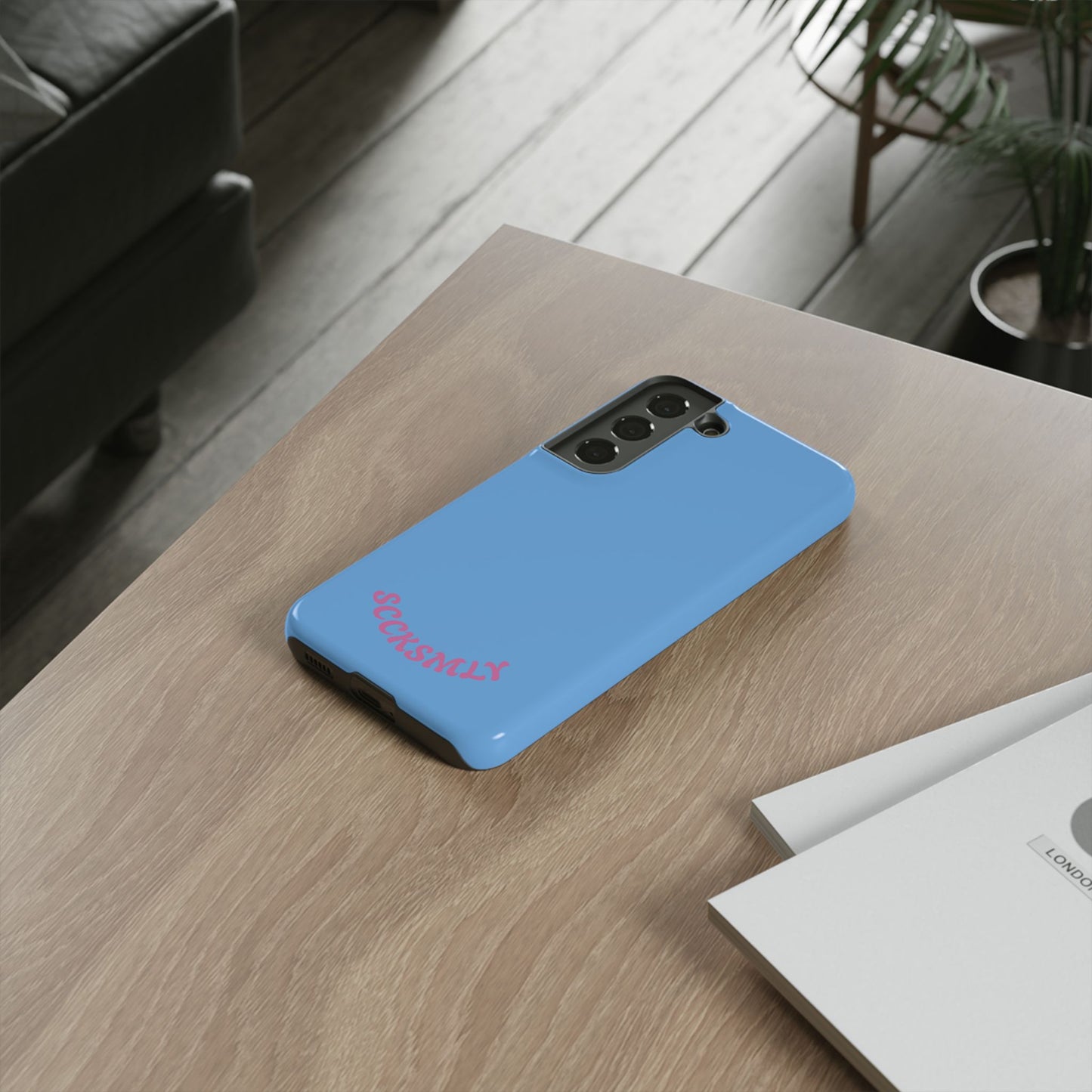 SOLID Blue Candie Tough Case for Samsung