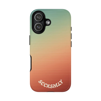 Warm Ombré Tough Phone Case for Apple