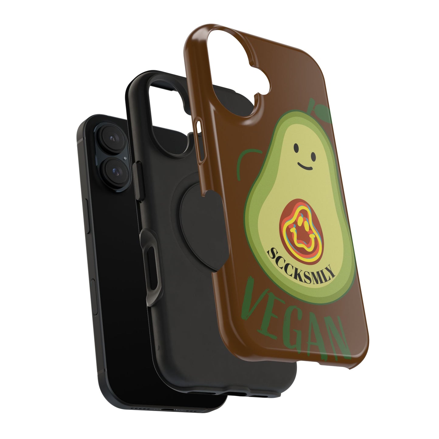 Playful Vegan Avocado Tough Phone Case Apple