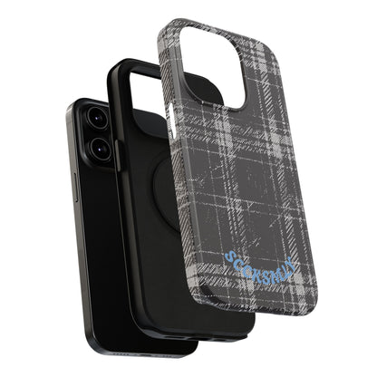 Smoky Grungy Plaid Phone Case for Apple