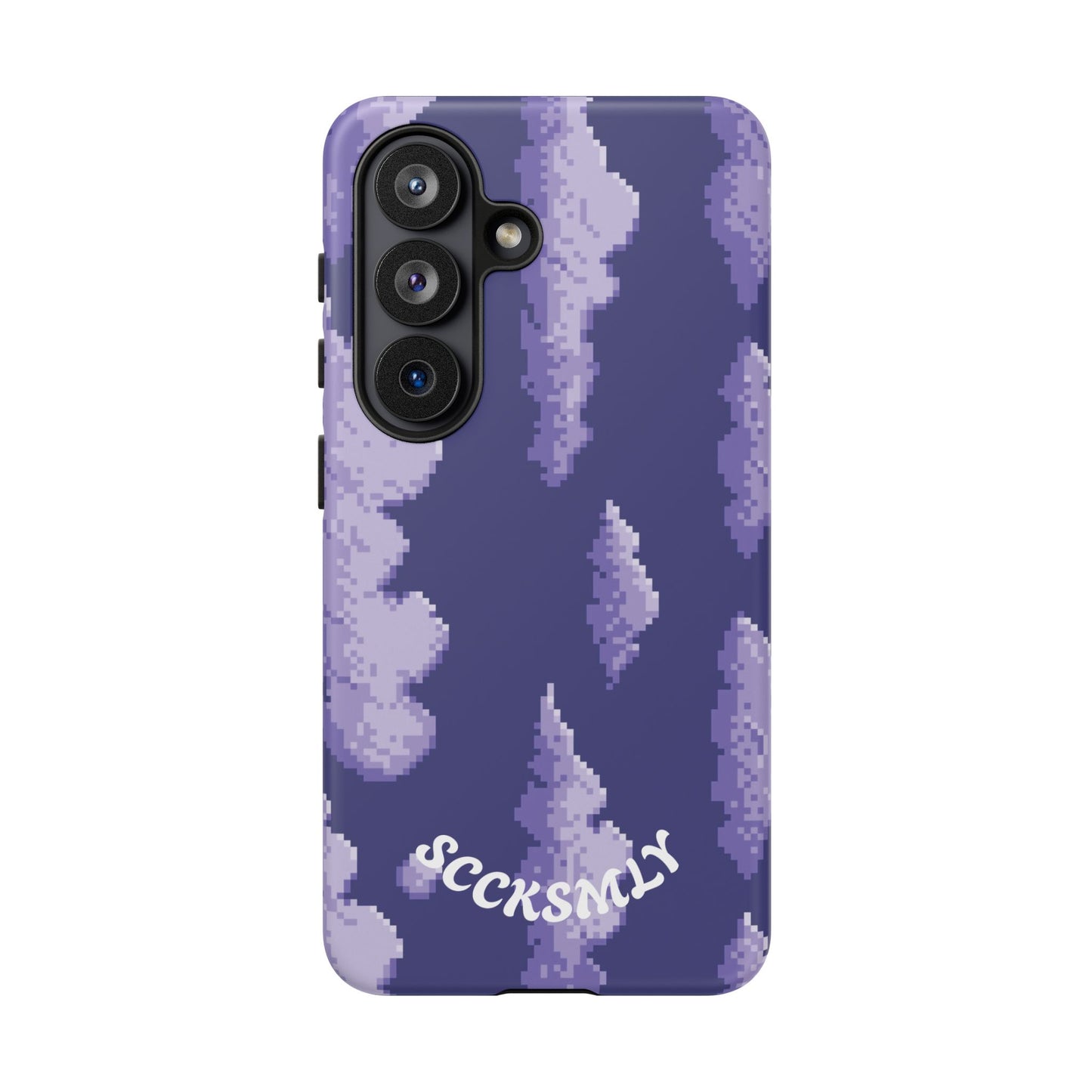 Lilac Pixel Cloud Tough Phone Case for Samsung