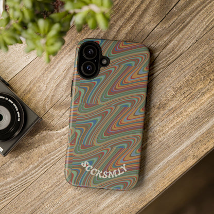 Earthly Waves Tough Phone Case for Apple
