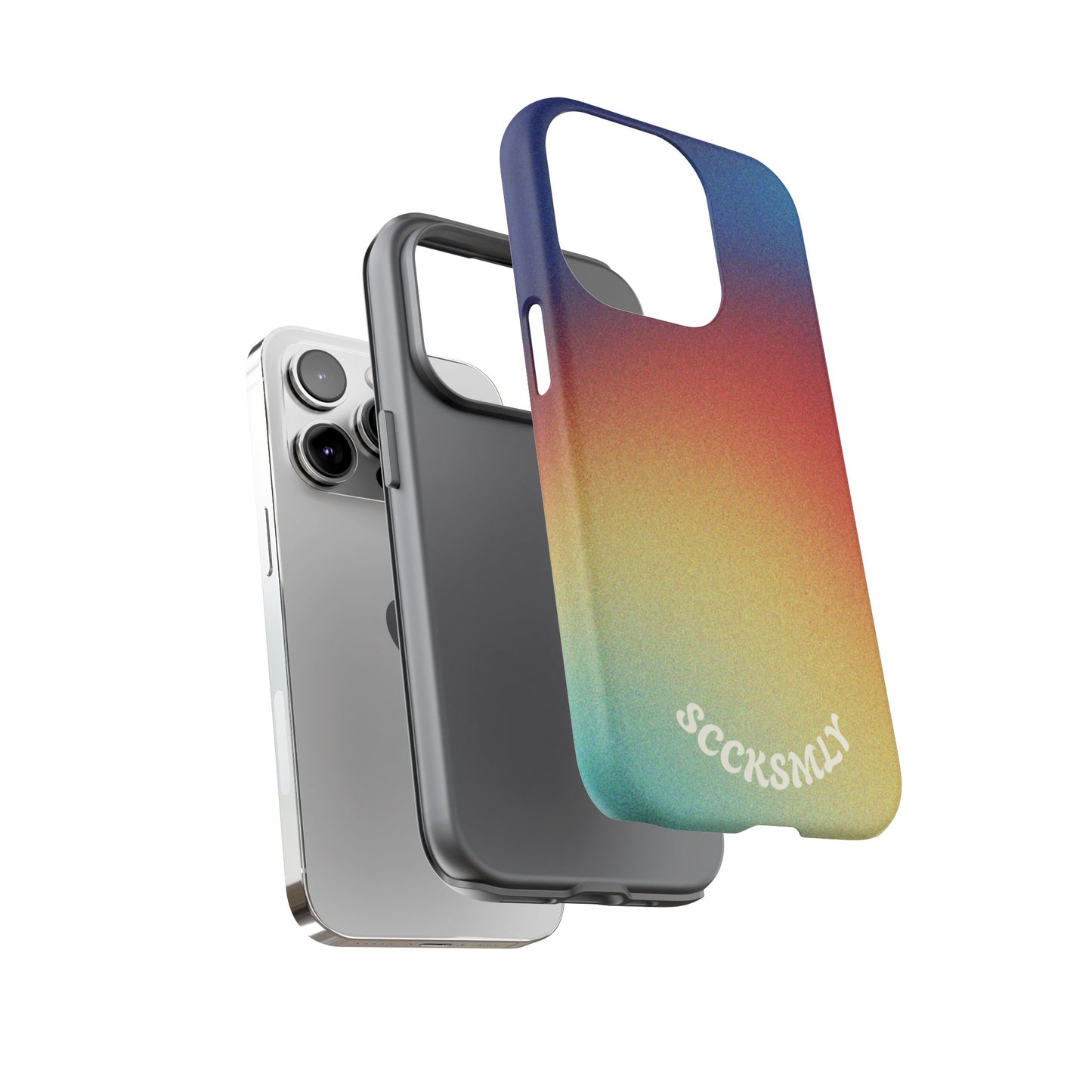 Faded Sunset Aura Tough Phone Case for Apple