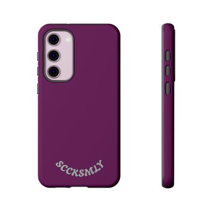 SOLID Amethyst Matte Tough Phone Case for Samsung