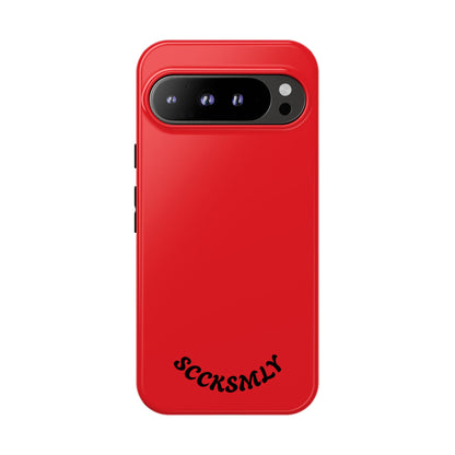 SOLID Screaming Red Tough Casee for Google Pixel