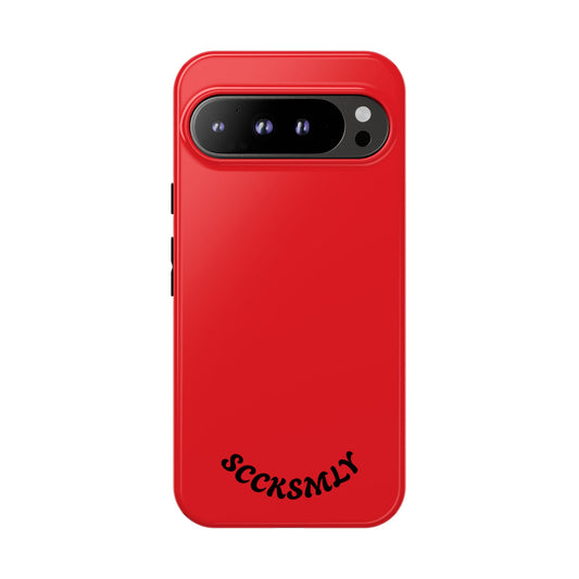 SOLID Screaming Red Tough Casee for Google Pixel