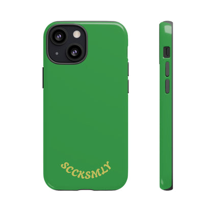 SOLID Green Grin Tough Case for Apple