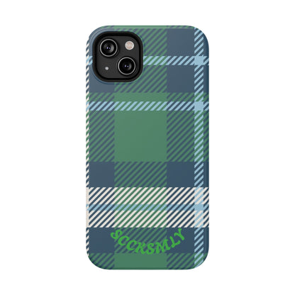 Earth and Sky Plaid Phone Case for Apple