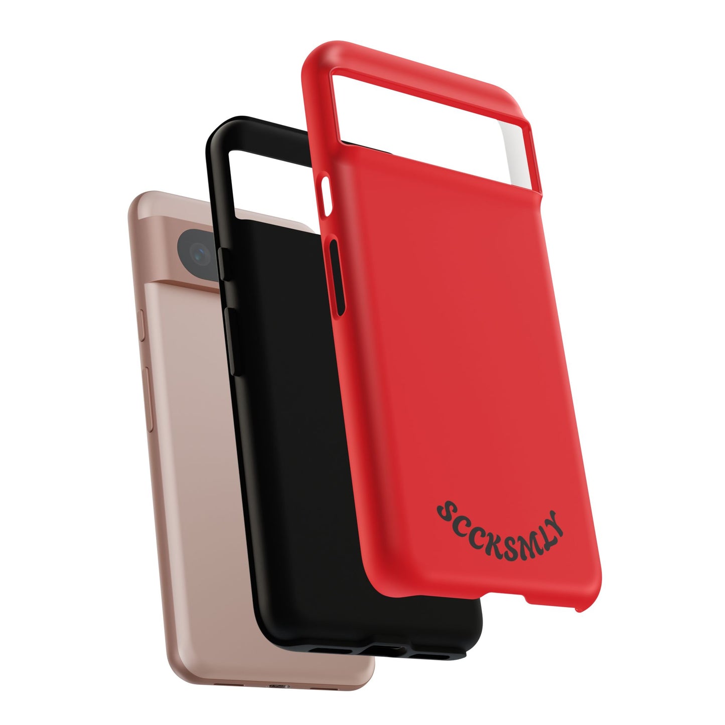 SOLID Screaming Red Tough Casee for Google Pixel