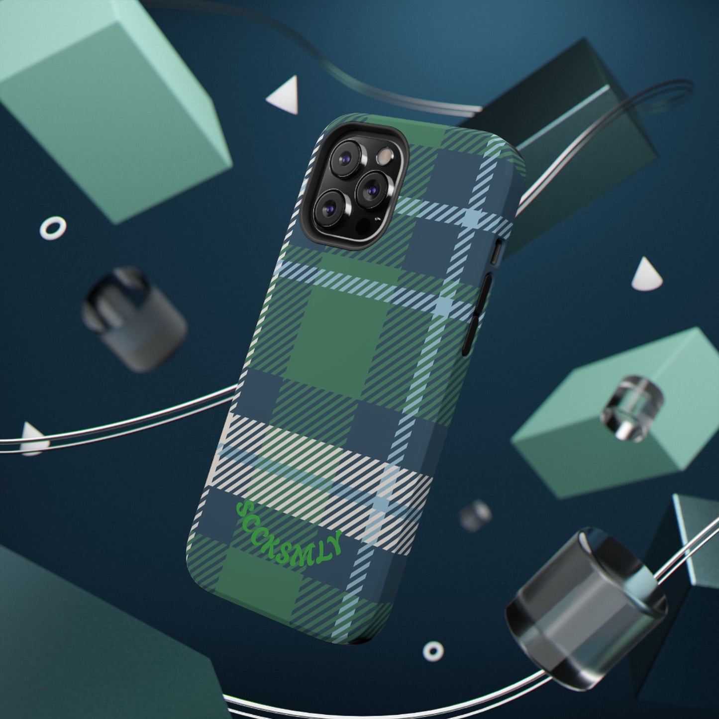 Earth and Sky Plaid Phone Case for Apple