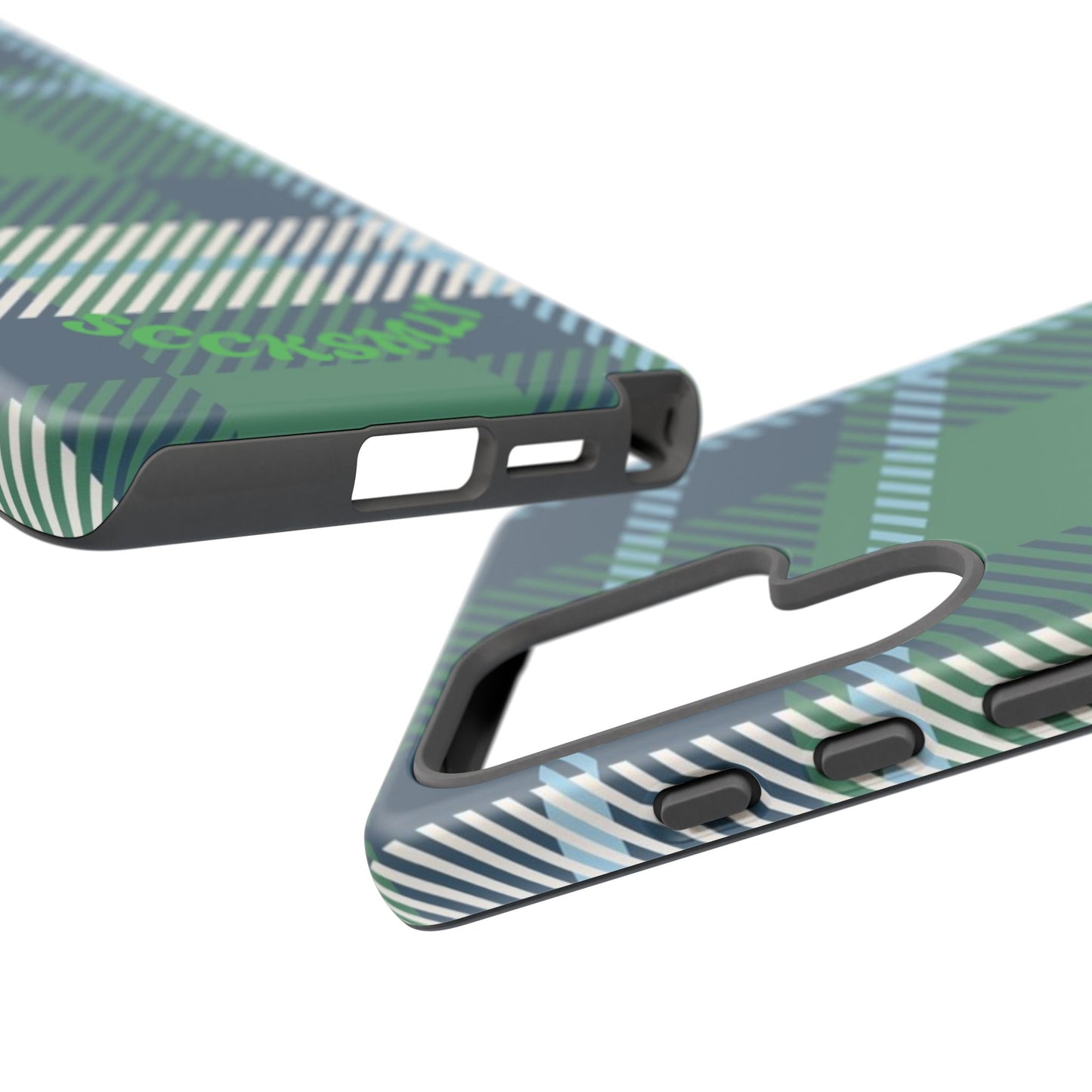Earth and Sky Plaid Tough Phone Case for Samsung