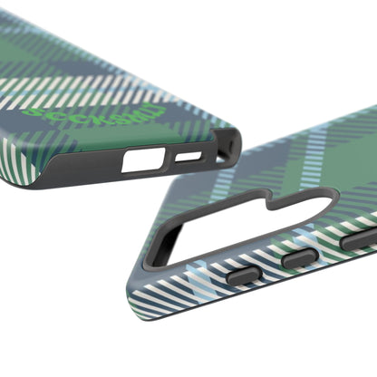 Earth and Sky Plaid Tough Phone Case for Samsung