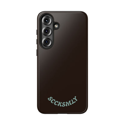 SOLID Espresso Mint Tough Phone Case for Samsung