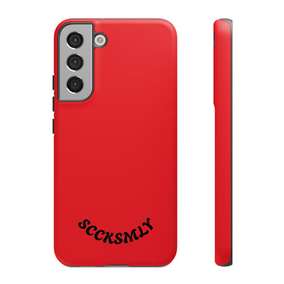SOLID Screaming Red Tough Case for Samsung