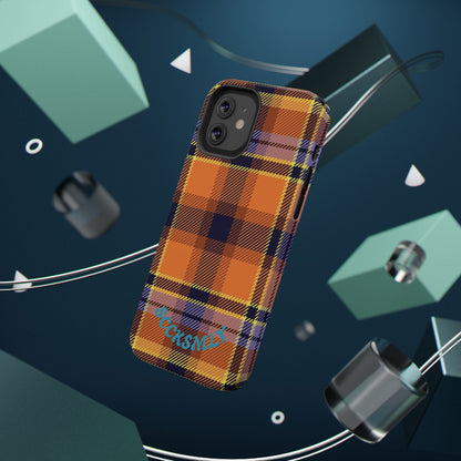 Orange Sickle Plaid  Phone Case for Apple