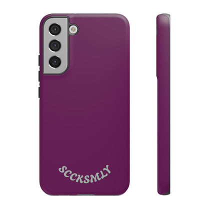 SOLID Amethyst Matte Tough Phone Case for Samsung