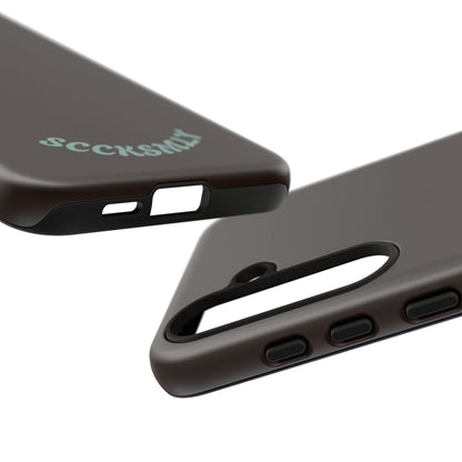 SOLID Espresso Mint Tough Phone Case for Samsung