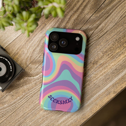 Pastel Swirl Phone Case for Apple
