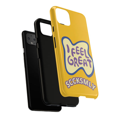 Yellow "I FEEL GREAT" Tough Phone Case for Google Pixel