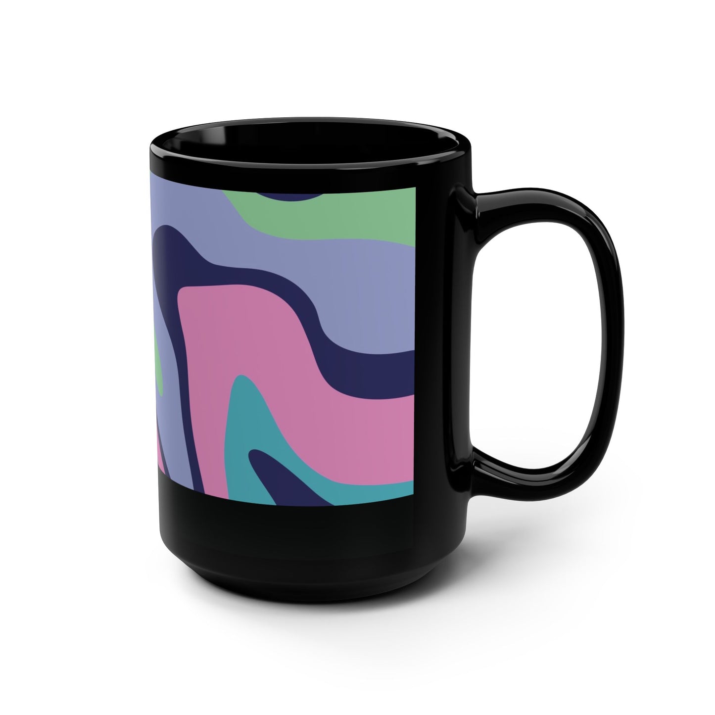Mug Neon Nebula 15 oz — Black
