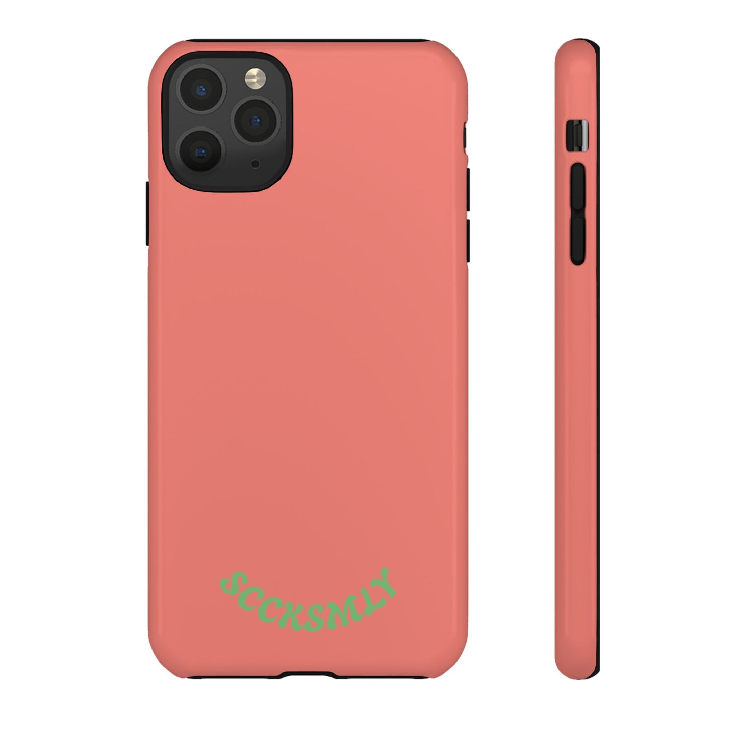 SOLID Guava Melon Wave Tough Phone Case for Apple