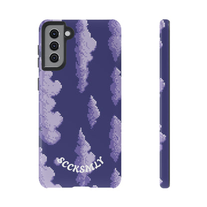 Lilac Pixel Cloud Tough Phone Case for Samsung