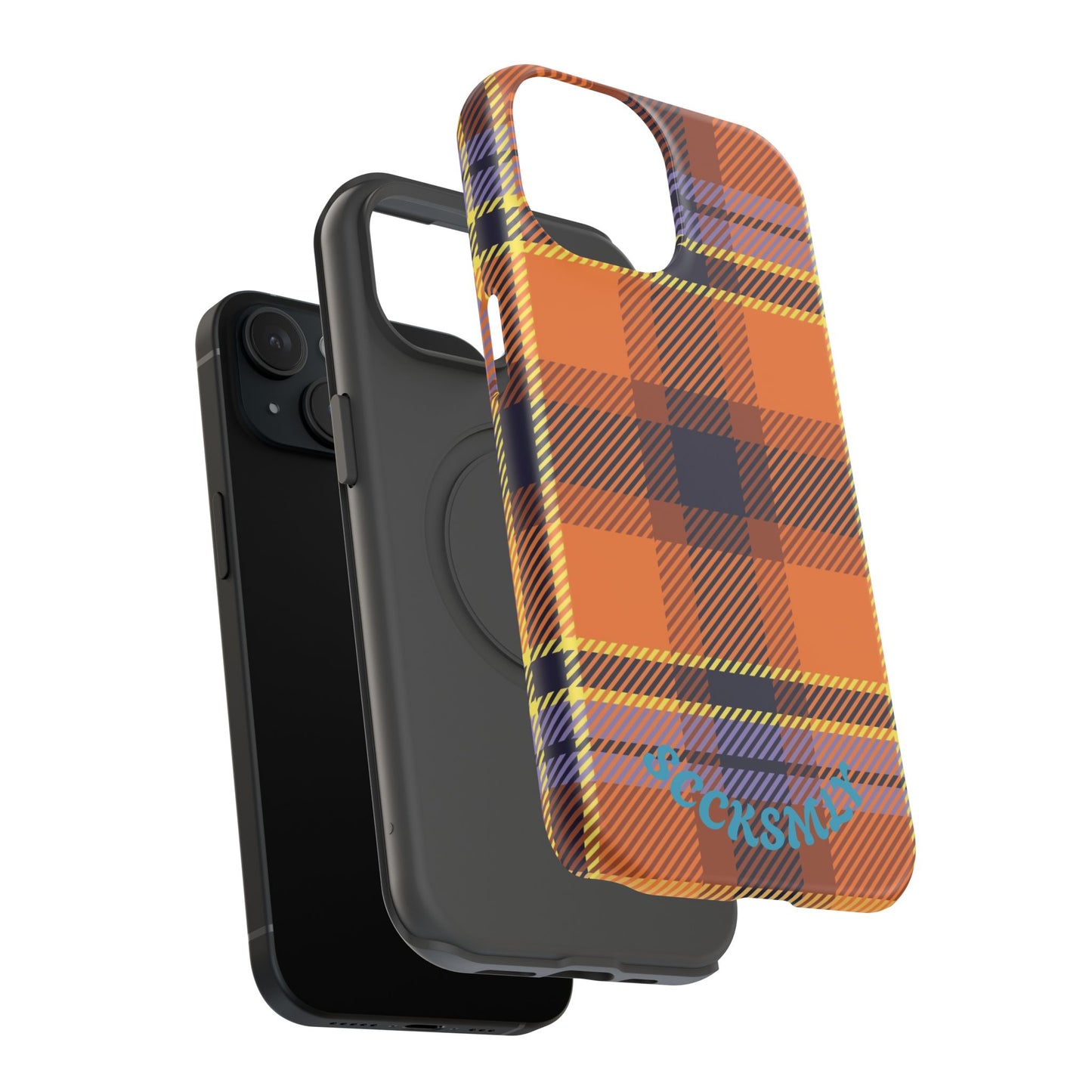 Orange Sickle Plaid  Phone Case for Apple