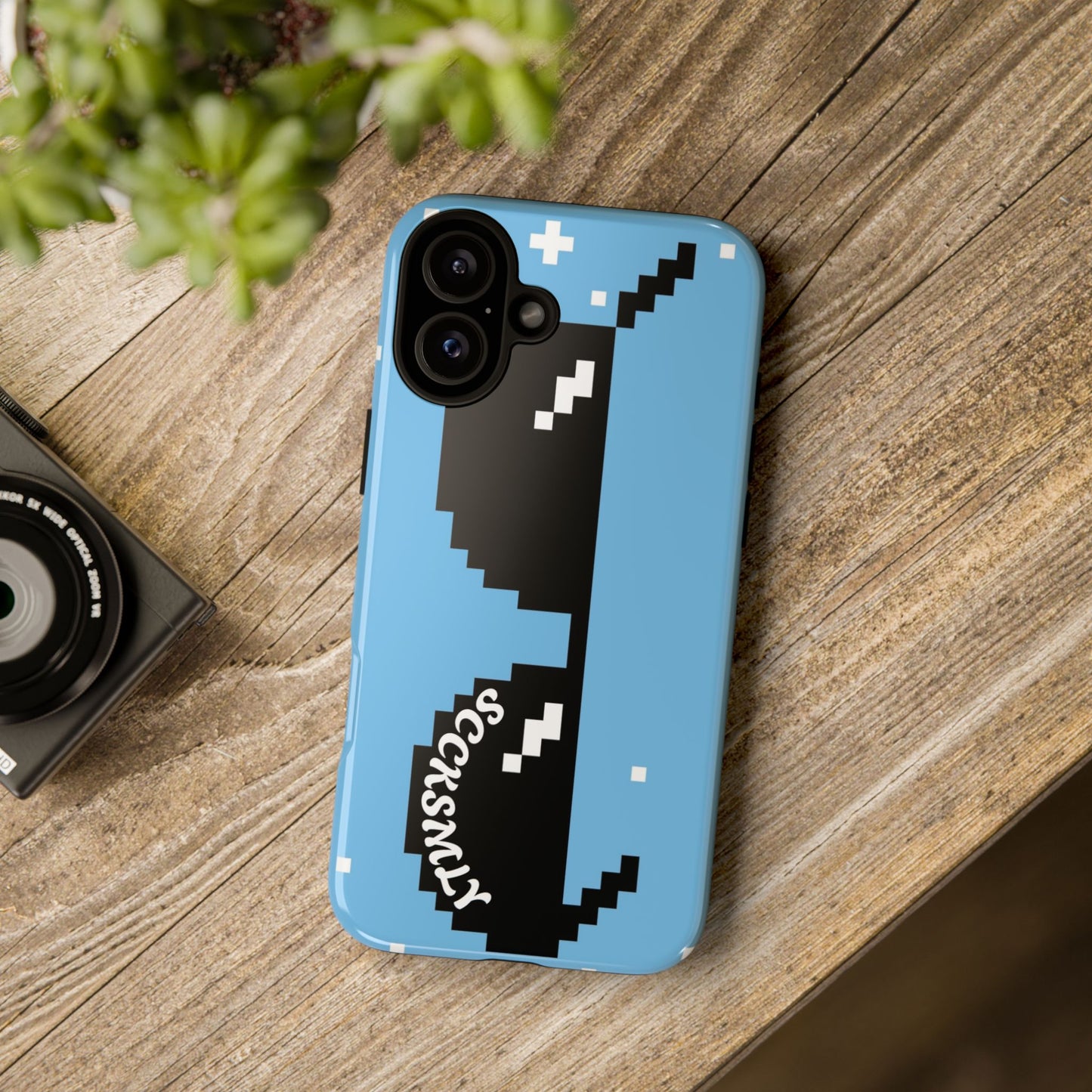 Pixel Glass Tough Phone Case for Apple