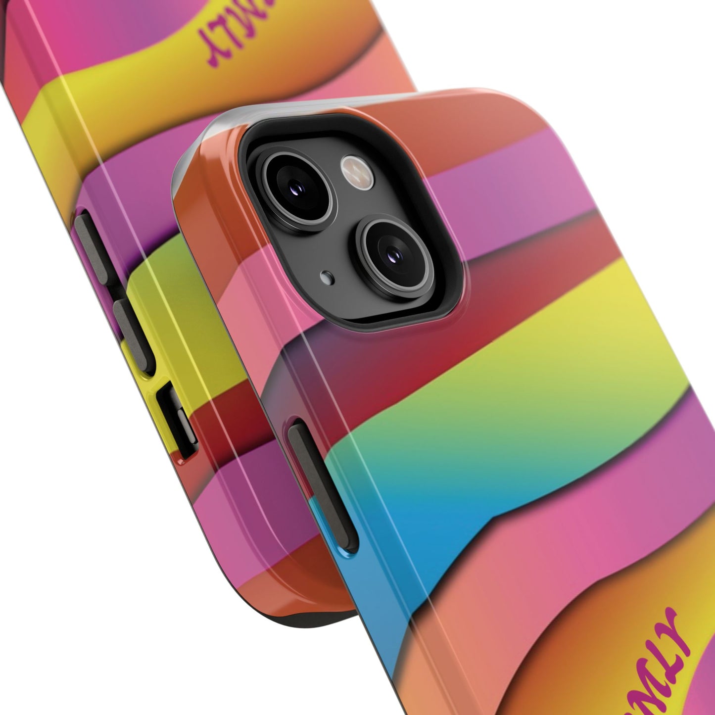 Modern Retro Rainbow Phone Case for "IOS or Apple"