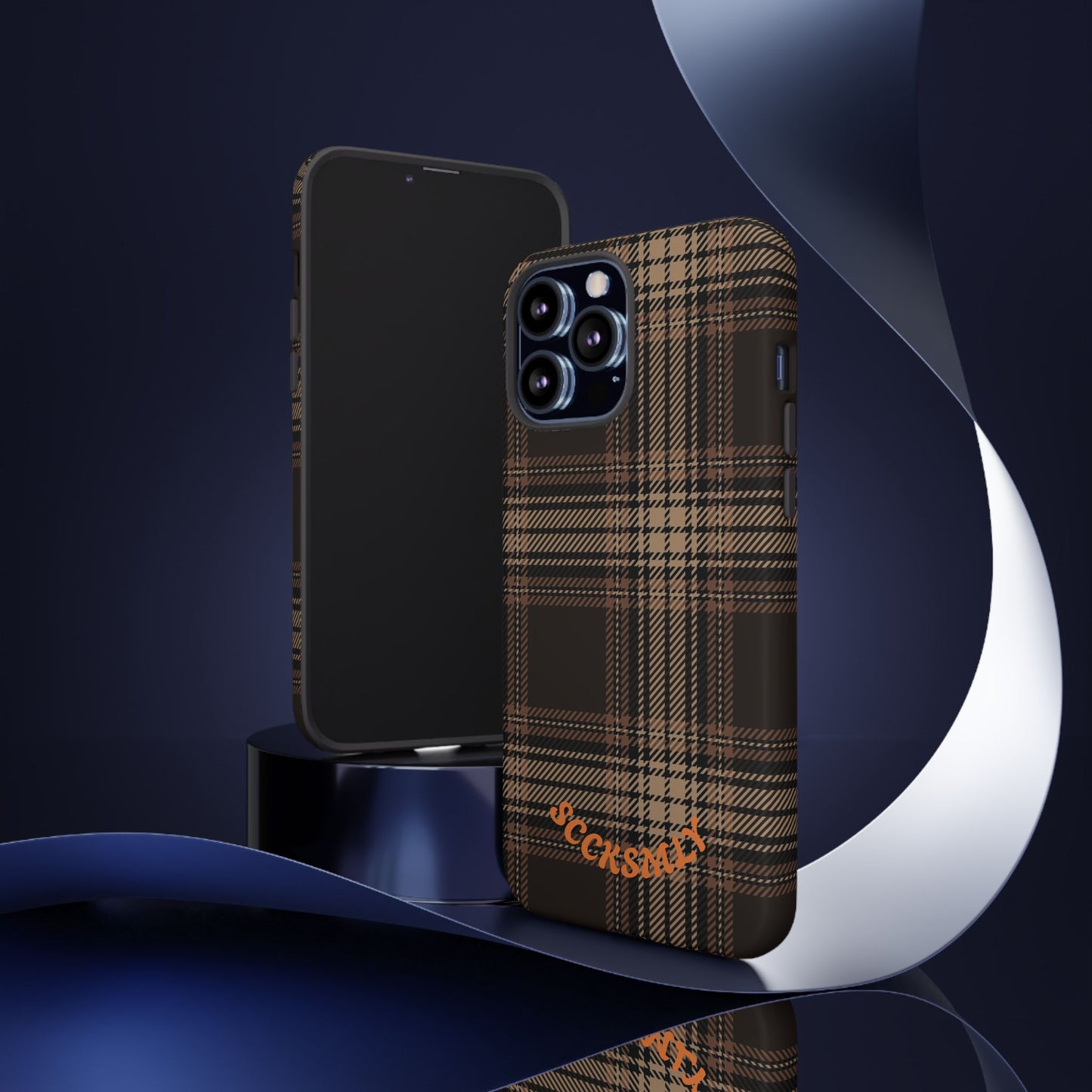 Brown Bread Plaid Tough Phone Case for Apple