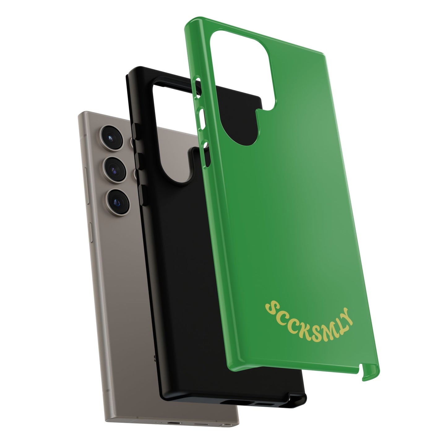SOLID Green Grin Tough Case for Samsung