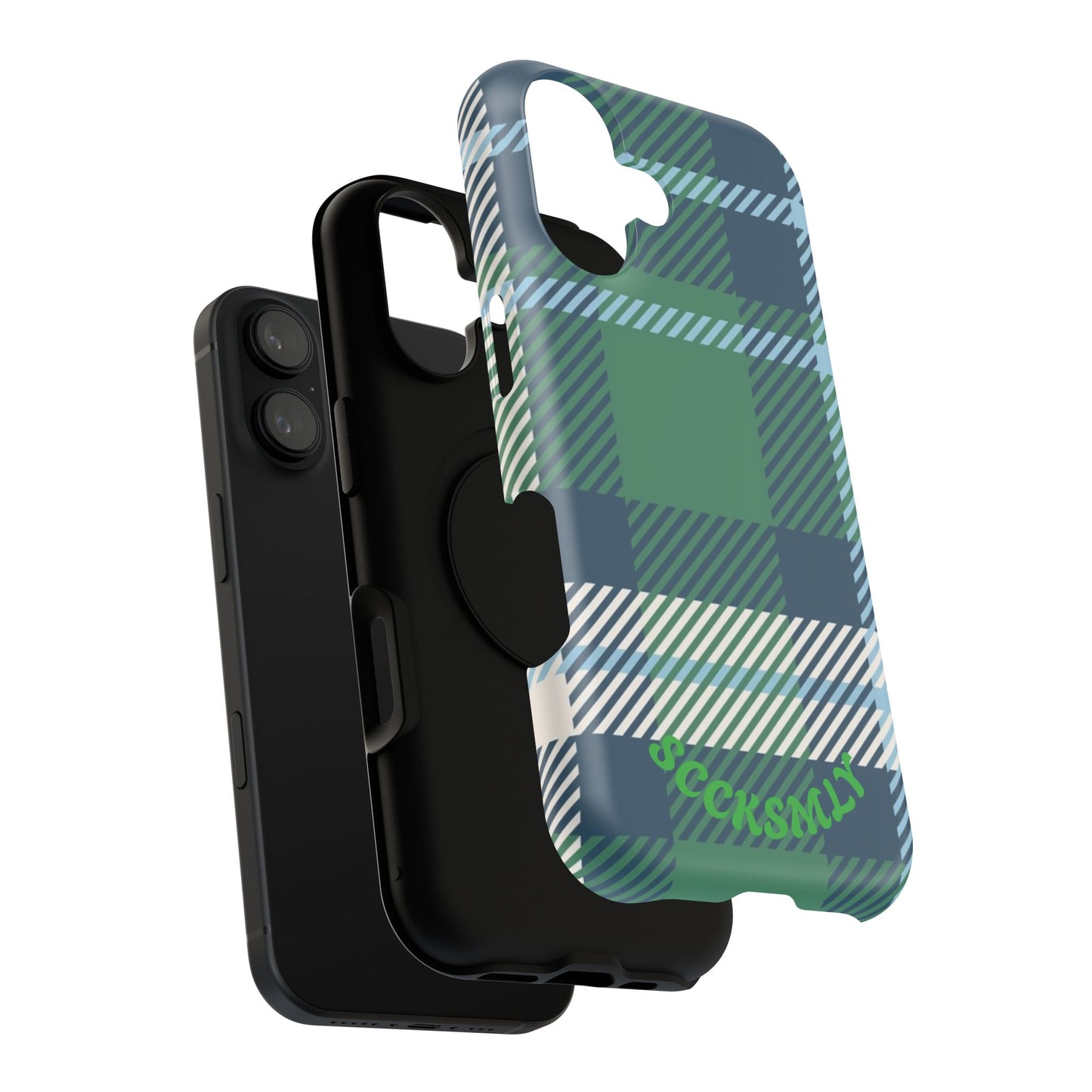 Earth and Sky Plaid Phone Case for Apple