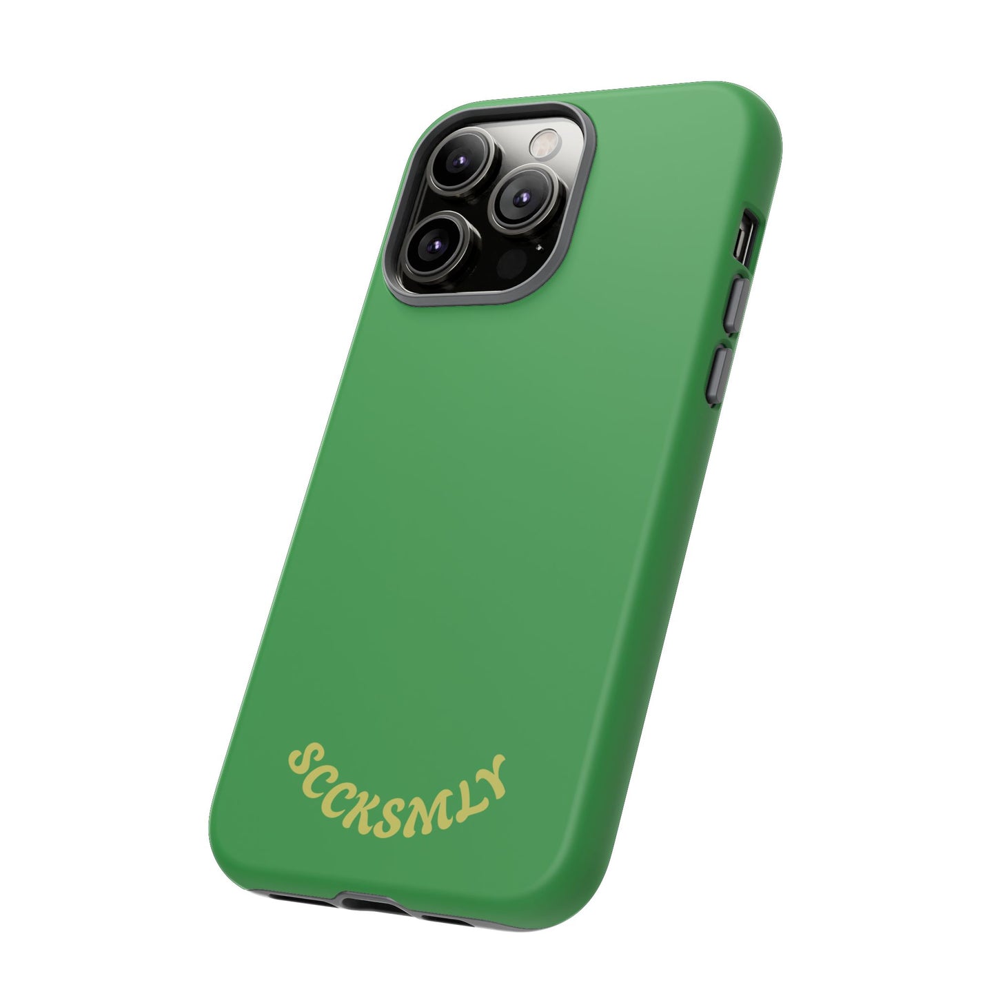 SOLID Green Grin Tough Case for Apple